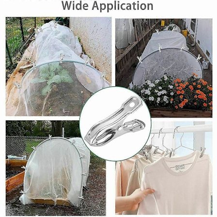 20-pak drivhusclips, hold plantebeskyttelsen eller skyggenet på plads på havebuer eller drivhusramme