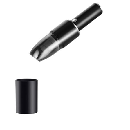 Bilsuger til Bil Trådløs Opladning Husholdning Høj Effekt Sugsstyrke (JM-6603 Støvsuger - Trådløs Model - USB Opladning - Sølv)