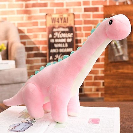 35cm/60cm Fargerike plysj dinosaur leker utstoppede dukker barn gave bursdag langhals dinosaur plysj leketøy Kawaii myk nydelig