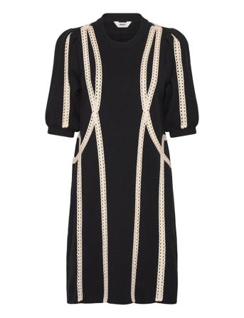 Objulla Knit 2/4 Lo Dress 134 Black Object