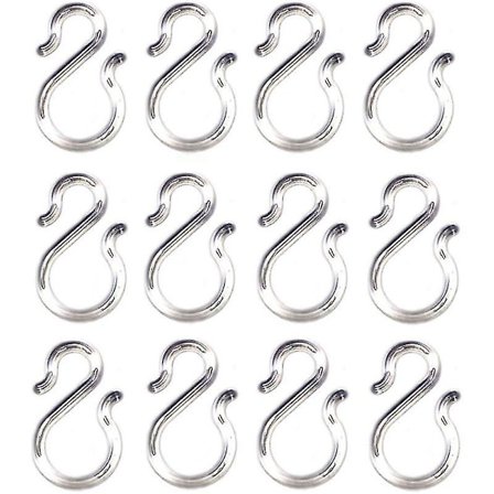 12 st 1,7 tum klara plast punchskålskopp S-krokar