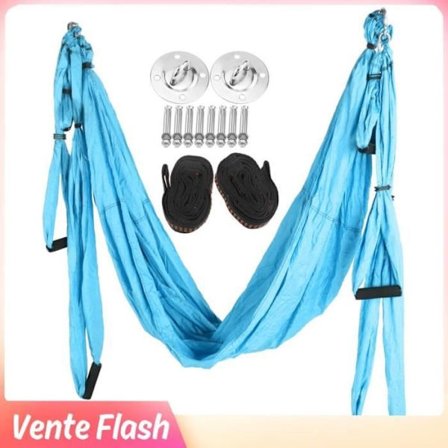 (Lyseblå) Yoga Hængekøje - DIOCHE - Ultralet - Anti-tyngdekraft - Lyseblå - 300 kg kapacitet