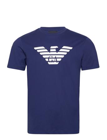 T-Shirt T-shirts Short-sleeved Blå Emporio Armani*Betinget Tilbud