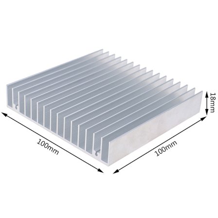 Ekstruderet aluminium køleplade til High Power LED IC Chip Cooler Ra