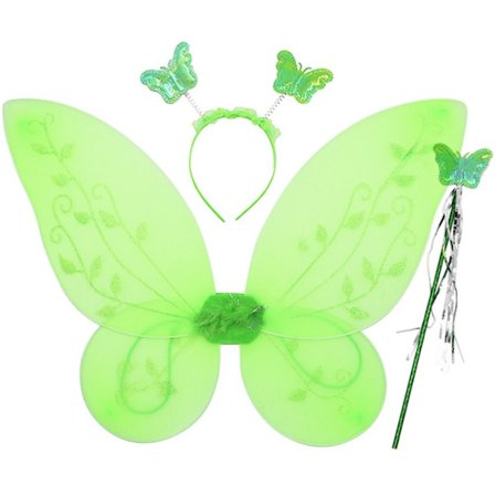 Børne Butterfly Pandebånd Vinger Prinsesse Kostume Sæt 04 04