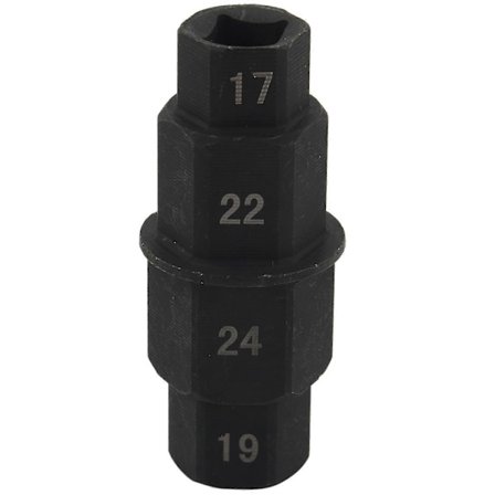 Motorcykler Hex Akselværktøj - 17 mm, 19 mm, 22 mm, 24 mm - Sekskantet Forhjulsnav Akselspindel Socket Ad
