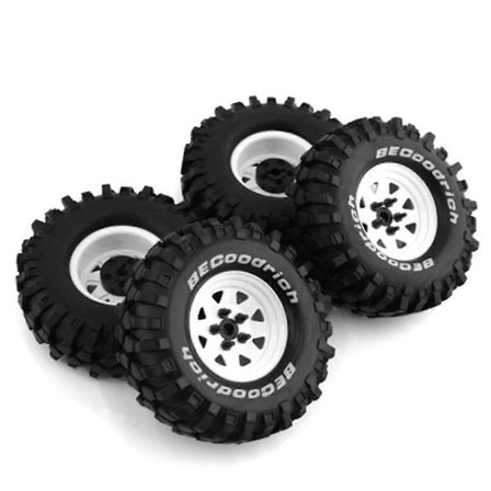 4 stk. Metal 110 mm Beadlock Hjul Dæk Sæt Til /10 Short Course Truck Arrma Senton 550 Slash, A