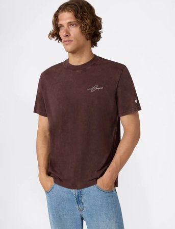 Champion Crewneck T-Shirt - Brown - M