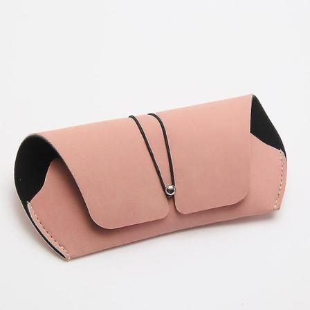 Solbrilletue, Læder Brilletue, Brilletasker, Dame Herre Dame Bærbar Solbrilletasker (2 stk - Pink)