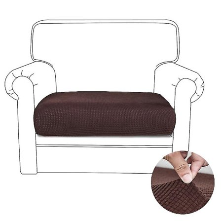 Strækbar Gitter Lænestol Sofahynde Betræk Egnet Til Sofa, Sofasæde Betræk Majs Fleece Sofahynde Betræk