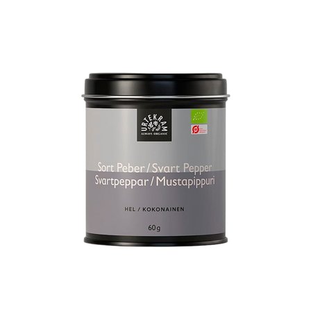 Urtekram Sort Peber hel Ø 60 g, Helse & Madvarer, Krydderier, Peber