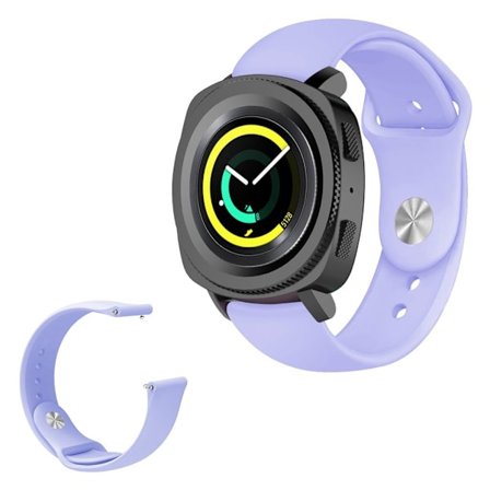 Pure color klockarmband för Samsung and Garmin watch - ljuslila