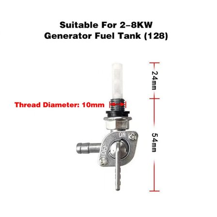 Bränsletank Bränslekran Bensin Kran Brytare Avstängningsventil Pump Tapp Kran Hållbar För Bensingenerator Motor Oljetank Verktyg
