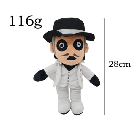 Ny 25 cm Cardinal Copia Plysch Ghost Singer Toy Anime white