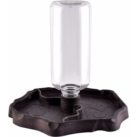 RYI Pet Drinking Fountain, 2-in-1 Automatic Water Fountain Anti-Splash Turtle Lizard Reptile