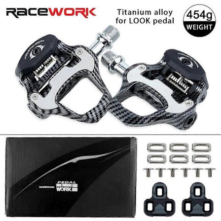 RACEWORK Carbon Fiber Ultralette Lejer Pedal til SPD Keo Selv-Låsende Cykel Professionelle Pedaler Racercykel Ultralet Pedal