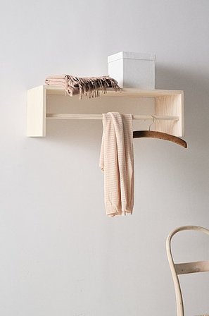 Jotex - Półka Na Kapelusze Lazurowany na bialo - REYKJAVIK - Kup Półka na kapelusze firmy Jotex