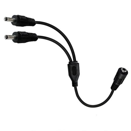En til i to 3,5 mm x 1,35 mm splitter ladekabel En hunn til to hann-kontaktledning for kamera LED-lysstripe