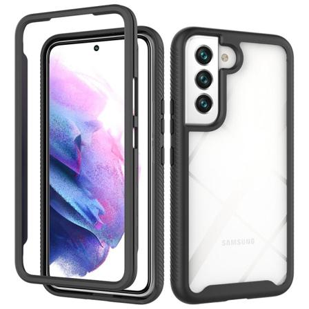 Shockproof Clear Hybrid Skal Samsung S22 - Svart Svart