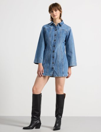 Lindex Dress Denise - Blue - L
