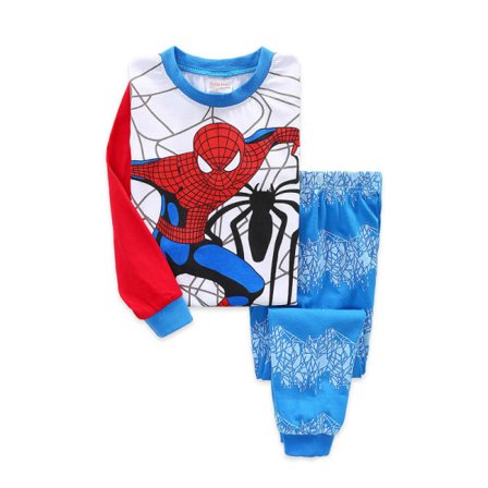 pcs sæt Spider-Man Pyjamas Børn Super Soft T-Shirt Bukser A 130CM
