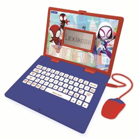 Bilingual Educational Computer Spiderman - LEXIBOOK - 124 aktiviteter