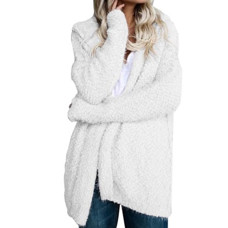 Damrock Cardigan Fleece Hoodie Tunn Lös Jacka