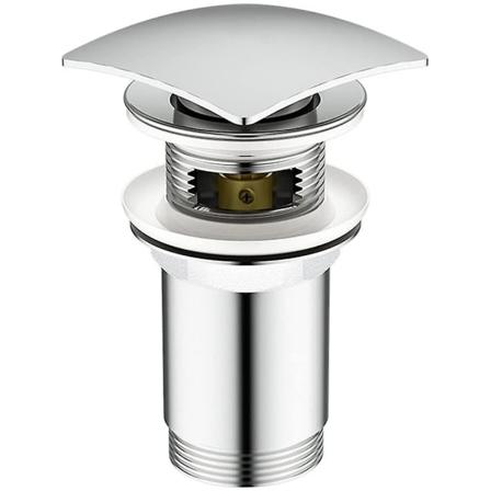 Kromattu ponnahdusventtiili, ylivuotoaltaan tyhjennysventtiili