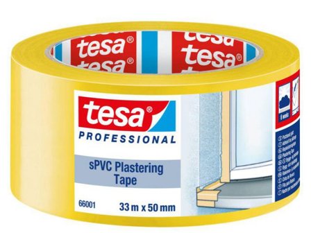 TESA Byggtejp 66001 sPVC 50mmx33m - Lyreco - Emballage och lagerutrustning - Packtejper - Maskeringstejp