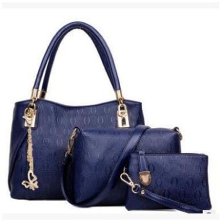 Kvinner Dame Håndveske Skulder Mote Enkel Trend Blue