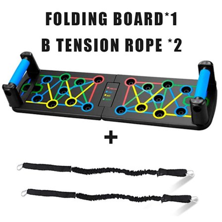 Folding Push-up Board Multifunktionell magmuskelförstärkning MuskelträningGym Sport Bärbar fitness