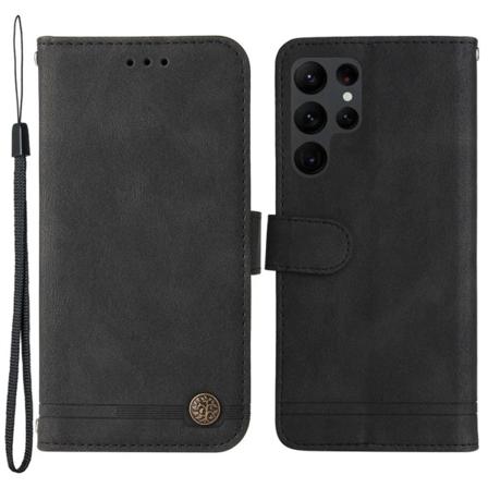 Galaxy S23 Ultra Pung Etui Tree Pattern - Sort