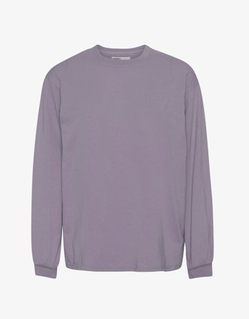Oversized Organic LS T-shirt - Purple Haze - XS