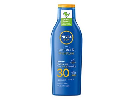 NIVEA Solskyddskräm Protect & Moisture 30 200ml - Lyreco - Sjukvård och omsorg - Hygien - Solskydd