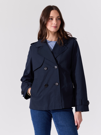 Mila kort trenchcoat