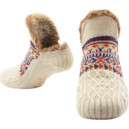 Herresokkeslipper, Fancy Fleece-fôrede sokker - Én størrelse