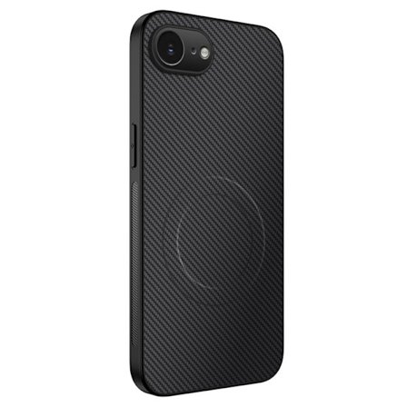WANLONFENG iPhone 16e Mobilskal MagSafe Carbon Fiber TQ