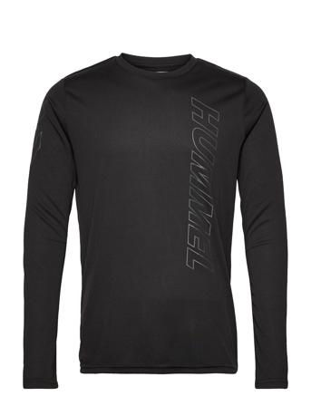 Hmlte Topaz T-Shirt L/S T-Langærmet Skjorte Sort Hummel