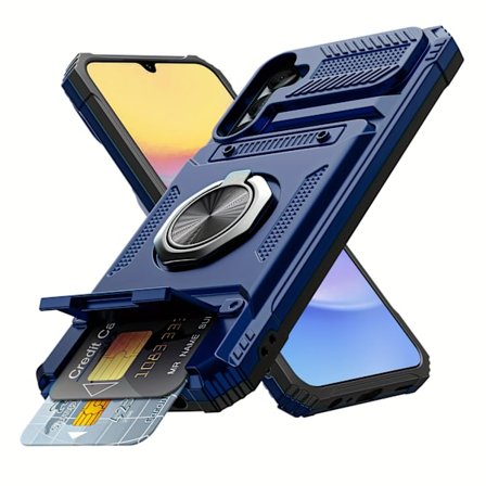 Det [Rongjia] skjulte telefoncover med dobbelt kortslot er kompatibelt med Samsung Galaxy S25 Edge, S25, S24, S23 Ultra Plus FE-serien og A (BR)