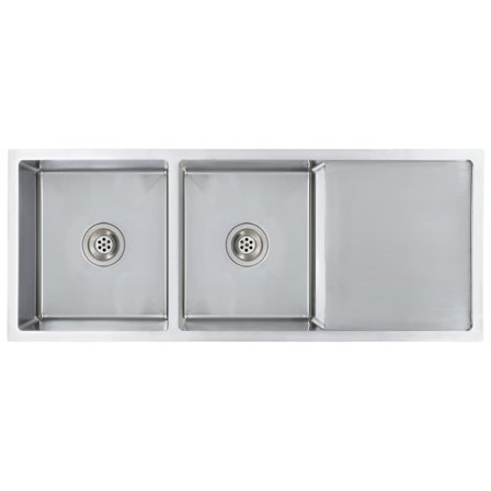 vidaXL Handgjord diskho rostfritt stål