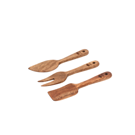 HOLM OSTESETT 14CM 3 DELER AKASIETRE