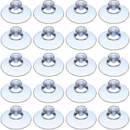 Pakke med 50, sugekop 20mm plast sugekop uden krog