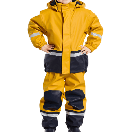 Didriksons Regnset Barn Boardman Ytterplagg Unisex Gul 120
