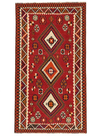 Tapis Kilim Vintage 177X320 Rouge Foncé/Noir (Laine, Perse)