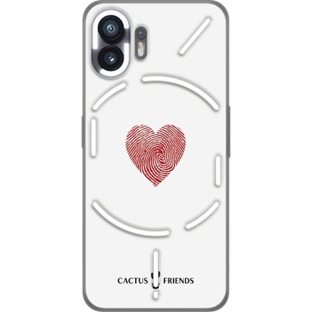 Kompatibel Mobilcover til Nothing Nothing Phone (2) Cactus and Friends - Fingerprint Love