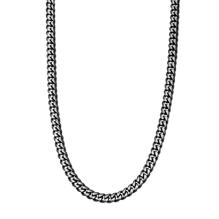 by BILLGREN Harlow Steel Necklace Black Accessoarer Herr Svart 50 cm