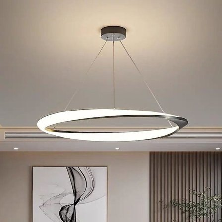 60cm LED Pendellampe 1-lys Ring Cirkel Dæmpbar