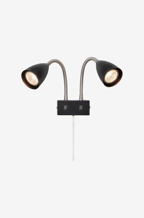 Markslöjd - Vegglampe Ciro 2L - Svart - Vegglamper - Fra Homeroom