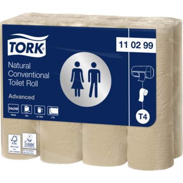 Toalettpapper Tork Advanced 2-lag Natur T4