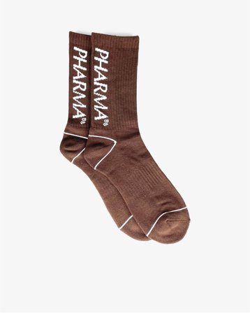 BIG LOGO SOCKS - COCOA 36-40
